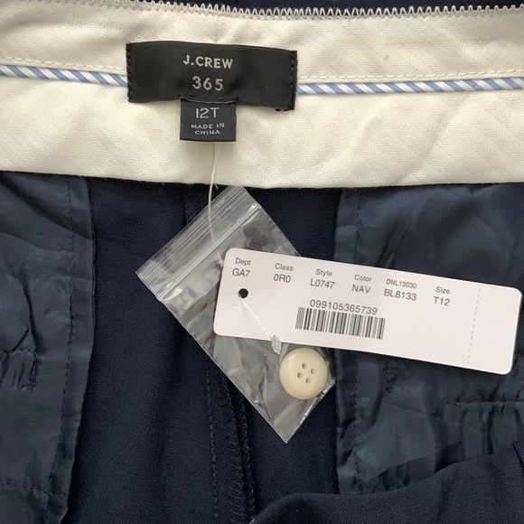 J. Crew Navy Peyton Cropped Wide Leg 365 Pants - Picture 3 of 5